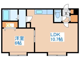 フィオーレ発寒Aの物件間取画像